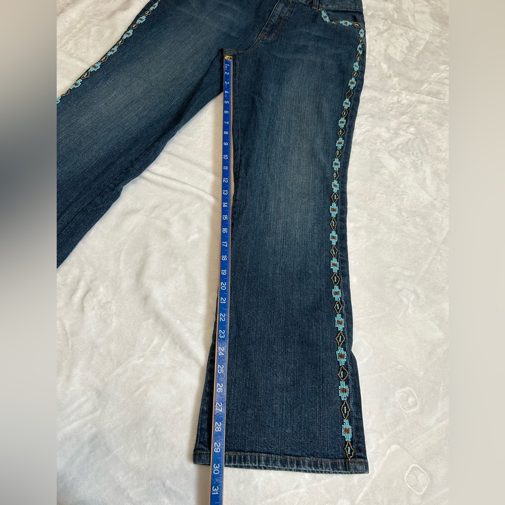 Lauren Jeans Co. Ralph Lauren Beaded Jeans - Picture 11 of 12